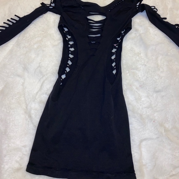Black dress ripped up stripper suit - Picture 1 of 1